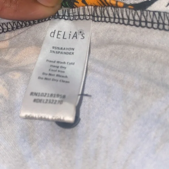 Black long sleeve Dolls kill Delia’s flower power women’s dress with buttons - Picture 3 of 5